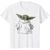 imageStar Wars The Mandalorian The Child Illustration TShirtWhite