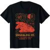 imageStar Wars Vintage Han Solo Smuggling Co Poster Disney TShirtBlack