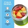 imageThermostat Kids Vacuum Insulated Food Jar with Spoon Mandalorian 10 Ounce Stainless SteelLime