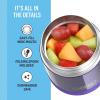 imageThermostat Kids Vacuum Insulated Food Jar with Spoon Mandalorian 10 Ounce Stainless SteelPurple