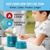 imageThermostat Kids Vacuum Insulated Food Jar with Spoon Mandalorian 10 Ounce Stainless SteelTeal