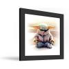 imageTrends International Gallery Pops Star Wars The Mandalorian  Grogu  Meditation Wall Art Wall Poster 12quot x 12quot Black Framed VersionBlack Framed Version