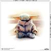 imageTrends International Gallery Pops Star Wars The Mandalorian  Grogu  Meditation Wall Art Wall Poster 12quot x 12quot Black Framed VersionUnframed Version