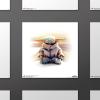 imageTrends International Gallery Pops Star Wars The Mandalorian  Grogu  Meditation Wall Art Wall Poster 12quot x 12quot Black Framed VersionUnframed Version