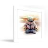 imageTrends International Gallery Pops Star Wars The Mandalorian  Grogu  Meditation Wall Art Wall Poster 12quot x 12quot Black Framed VersionWhite Framed Version
