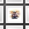imageTrends International Gallery Pops Star Wars The Mandalorian  Grogu  Meditation Wall Art Wall Poster 12quot x 12quot Black Framed VersionWhite Framed Version