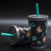 imageZak Designs Star Wars The Mandalorian Double Wall Tumbler with Lid and Straw Made of BreakResistant Plastic Baby YodaThe Child 13oz BPA Free SWSDV540Harry Potter