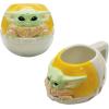 imageZak Designs Star Wars The Mandalorian The Child Sculpted Ceramic Coffee Mug Collectible Keepsake with Unique 3D Character 16 OZ Baby Yoda in CradleBaby YodaThe Child in Cradle