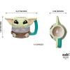 imageZak Designs Star Wars The Mandalorian The Child Sculpted Ceramic Coffee Mug Collectible Keepsake with Unique 3D Character 16 OZ Baby Yoda in CradleGrogu
