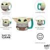 imageZak Designs Star Wars The Mandalorian The Child Sculpted Ceramic Coffee Mug Collectible Keepsake with Unique 3D Character 16 OZ Baby Yoda in CradleGrogu