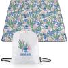 imagePICNIC TIME Star Wars Mandalorian Grogu Impresa Picnic Blanket Lightweight Beach Blanket Machine Washable Black and WhiteDisney Lilo  Stitch  Blue and Green