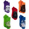 imageSTAR WARS Mens Classic 5 Pack No Show SocksBright Assorted