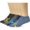 imageSTAR WARS Mens Classic 5 Pack No Show SocksClassic Assorted Logo