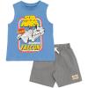 imageSTAR WARS Millennium Falcon Tank Top and Shorts Outfit Set Toddler to Big Kid Sizes 4T  1820Blue  Gray