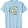 imageStar Wars  The Mandalorian Grogu Enjoy The Little Things TShirtBaby Blue