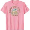 imageStar Wars  The Mandalorian Grogu Enjoy The Little Things TShirtPink