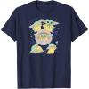 imageStar Wars  The Mandalorian Grogu Stickers TShirtNavy Blue