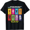 imageStar Wars Action Figures May The Force Be With You TShirtBlack