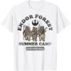 imageStar Wars Endor Forest Summer Camp Ewok TShirtWhite