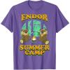 imageStar Wars Endor Summer Camp TShirtPurple Heather