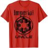imageStar Wars Imperial Icon Matching Family UNCLE TShirt TShirtRed