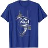 imageStar Wars ObiWan Kenobi Darth Vader Helmet TShirtRoyal Blue