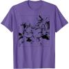 imageStar Wars ObiWan Kenobi vs Darth Vader Coloring Sketch TShirtPurple Heather