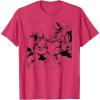 imageStar Wars ObiWan Kenobi vs Darth Vader Coloring Sketch TShirtRed Heather