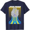 imageStar Wars Retro Falcon Speed TShirtNavy Blue