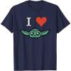 imageStar Wars The Mandalorian I Love Grogu TShirtNavy Blue