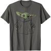 imageStar Wars The Mandalorian The Child Illustration TShirtAsphalt Grey