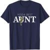 imageStar Wars Yoda Best Aunt Lightsaber Gift for Family TShirtNavy Blue