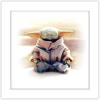 imageTrends International Gallery Pops Star Wars The Mandalorian  Grogu  Meditation Wall Art Wall Poster 12quot x 12quot Black Framed VersionWhite Framed Version