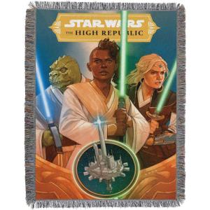 imageNorthwest Star Wars Woven Tapestry Throw Blanket 48quot x 60quot Ground InvasionStar Wars High Republic Comic No1