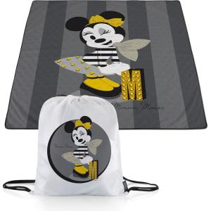 imagePICNIC TIME Star Wars Mandalorian Grogu Impresa Picnic Blanket Lightweight Beach Blanket Machine Washable Black and WhiteDisney Minnie Mouse  Gray and Yellow