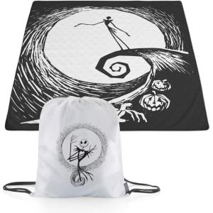 imagePICNIC TIME Star Wars Mandalorian Grogu Impresa Picnic Blanket Lightweight Beach Blanket Machine Washable Black and WhiteDisney Nightmare Before Christmas Jack  Black and White