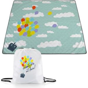 imagePICNIC TIME Star Wars Mandalorian Grogu Impresa Picnic Blanket Lightweight Beach Blanket Machine Washable Black and WhiteDisney Pixar Up  Black and White