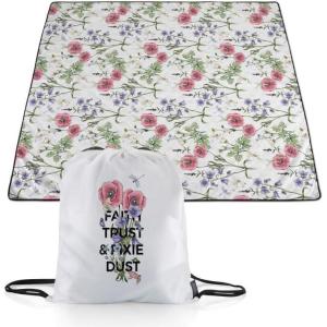 imagePICNIC TIME Star Wars Mandalorian Grogu Impresa Picnic Blanket Lightweight Beach Blanket Machine Washable Black and WhiteDisney Tinker Bell  Black and White