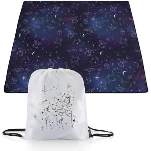imagePICNIC TIME Star Wars Mandalorian Grogu Impresa Picnic Blanket Lightweight Beach Blanket Machine Washable Black and WhiteStar Wars the Mandalorian Grogu  Black