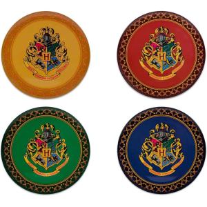 imageSilver Buffalo Star Wars The Mandalorian and The Child Baby Yoda Grogu 4 Pack Rimmed Ceramic Plate Set 8 InchesHarry Potter Hogwarts Crest Melamine Plate Set