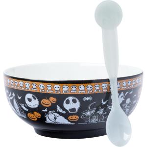 imageSilver Buffalo Star Wars The Mandalorian and The Child Baby Yoda Grogu 4 Pack Rimmed Ceramic Plate Set 8 InchesNightmare Before Christmas Characters Bowl