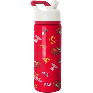 imageSimple Modern Water Bottle with Straw Lid  Marvel Spiderman 18oz Stainless Steel Cup Insulated Tumbler for Boys Girls School  Spidey Friends UniteDisneyCars Lightning Speed