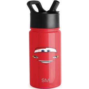 imageSimple Modern Water Bottle with Straw Lid  Marvel Spiderman 18oz Stainless Steel Cup Insulated Tumbler for Boys Girls School  Spidey Friends UniteDisneyCars Kachow