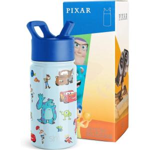 imageSimple Modern Water Bottle with Straw Lid  Marvel Spiderman 18oz Stainless Steel Cup Insulated Tumbler for Boys Girls School  Spidey Friends UniteDisneyPixar Pals