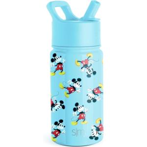 imageSimple Modern Water Bottle with Straw Lid  Marvel Spiderman 18oz Stainless Steel Cup Insulated Tumbler for Boys Girls School  Spidey Friends UniteDisneyMickey Expressions