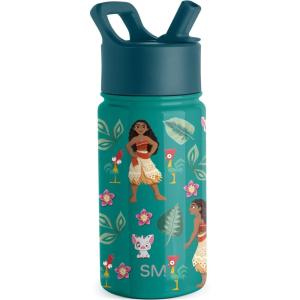 imageSimple Modern Water Bottle with Straw Lid  Marvel Spiderman 18oz Stainless Steel Cup Insulated Tumbler for Boys Girls School  Spidey Friends UniteDisneyMoanas Village