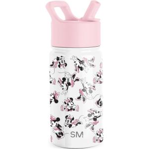 imageSimple Modern Water Bottle with Straw Lid  Marvel Spiderman 18oz Stainless Steel Cup Insulated Tumbler for Boys Girls School  Spidey Friends UniteDisneyMinnie Mouse Retro