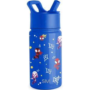 imageSimple Modern Water Bottle with Straw Lid  Marvel Spiderman 18oz Stainless Steel Cup Insulated Tumbler for Boys Girls School  Spidey Friends UniteMarvelSpidey  Friends