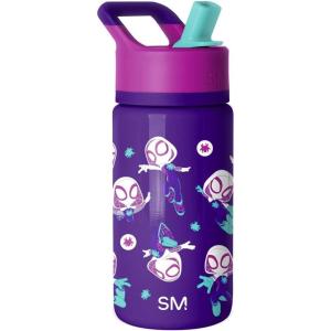 imageSimple Modern Water Bottle with Straw Lid  Marvel Spiderman 18oz Stainless Steel Cup Insulated Tumbler for Boys Girls School  Spidey Friends UniteMarvel Spider Gwen