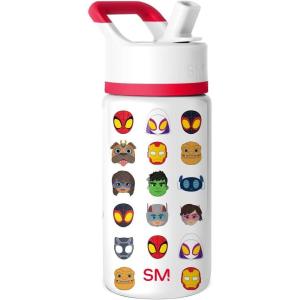 imageSimple Modern Water Bottle with Straw Lid  Marvel Spiderman 18oz Stainless Steel Cup Insulated Tumbler for Boys Girls School  Spidey Friends UniteMarvel Spidey Friends Unite